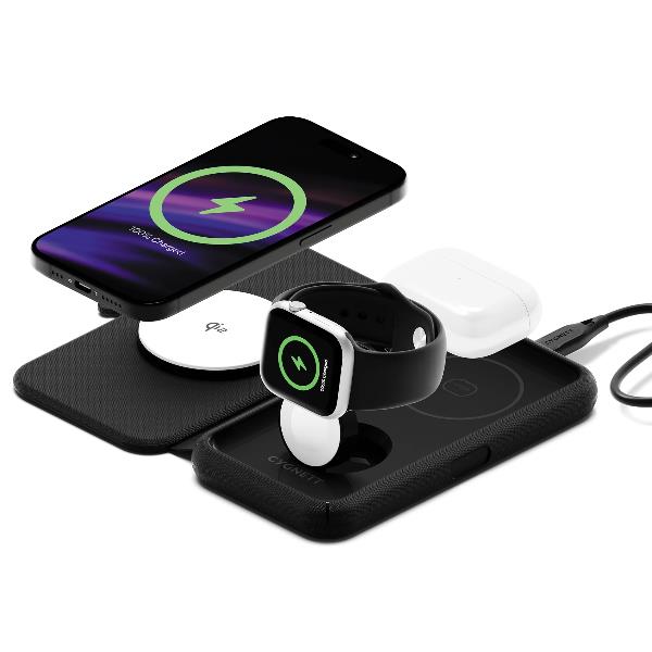 Caricabatterie wireless 3 in 1 MagTravel Qi2.0 3