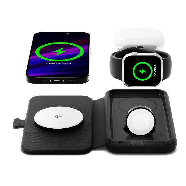 Caricabatterie wireless 3 in 1 MagTravel Qi2.0 5