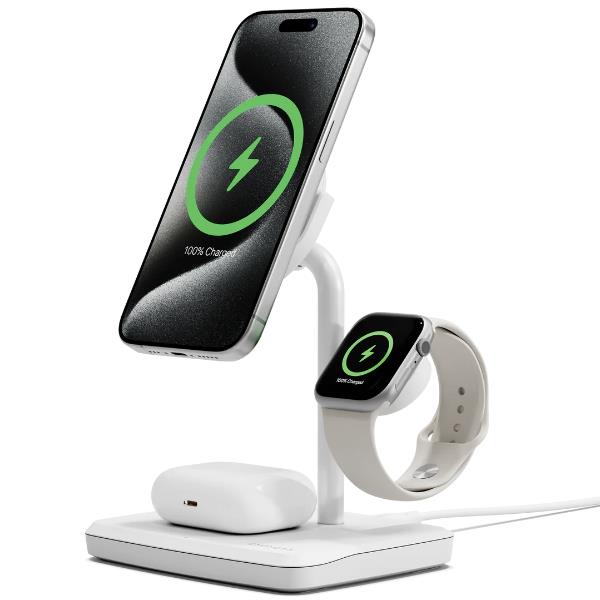 Caricabatteria Wireless 3-in-1 - Bianco 3