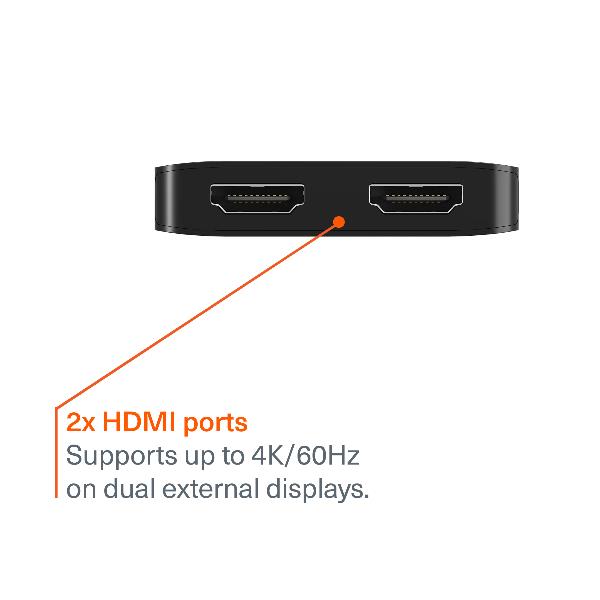Unite 2in1 USB-C to Dual HDMI Hub 5