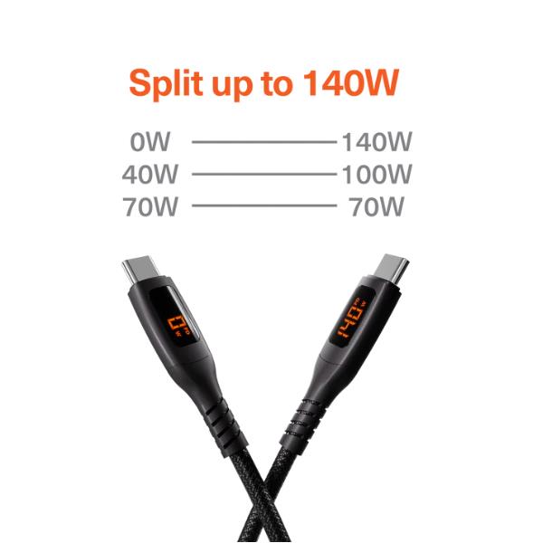 CABLE DUAL 2.0 140W 1.5M 3