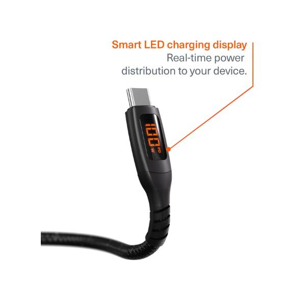 Unite Intelli-Cable USB-C with LED Display 1M Black 2