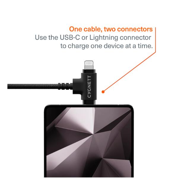 Cygnett Unite T-Type USB-C 1M Black