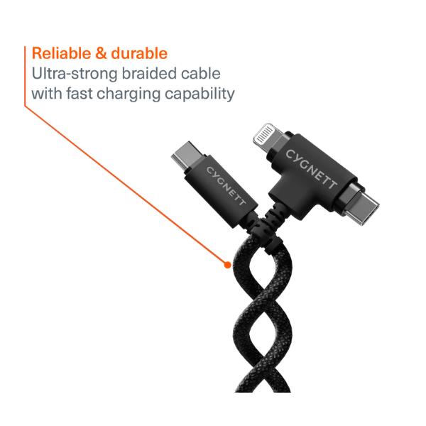 Unite T-Type USB-C 1M Black 3