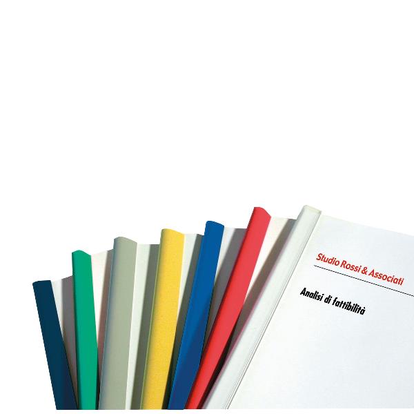 FELLOWES LEONARDI DORSINI RILEGAFOGLI PER RILEGATURA SENZA MACCHINA.COLORE ROSSO. DIAMETRO 6MM - 35 FOGLI
