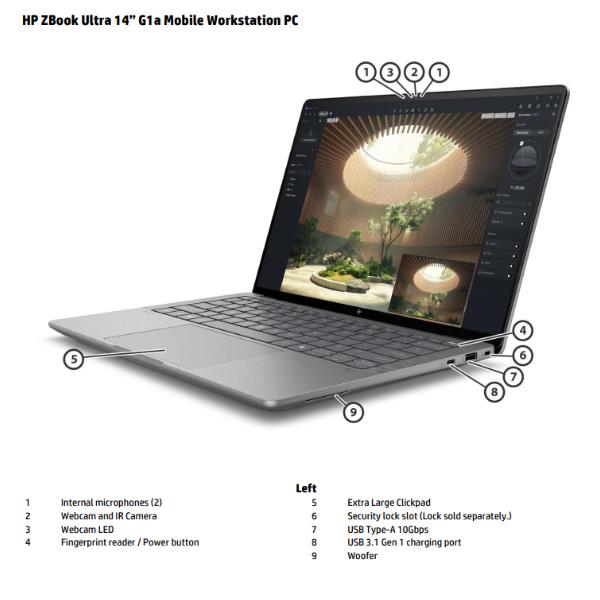 ZBook Ultra 14” G1a NERO (3Y ON SITE) 4