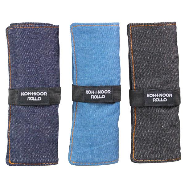 KOH-I-NOOR ASTUCCI ARROTOLABILI JEANS CON 24 SCOMPARTI E BUSTINA CON ZIP