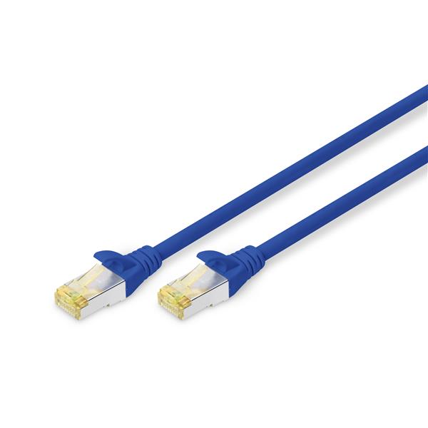 DIGITUS PATCH S/FTP CAT.6A LSZH BLU 2M