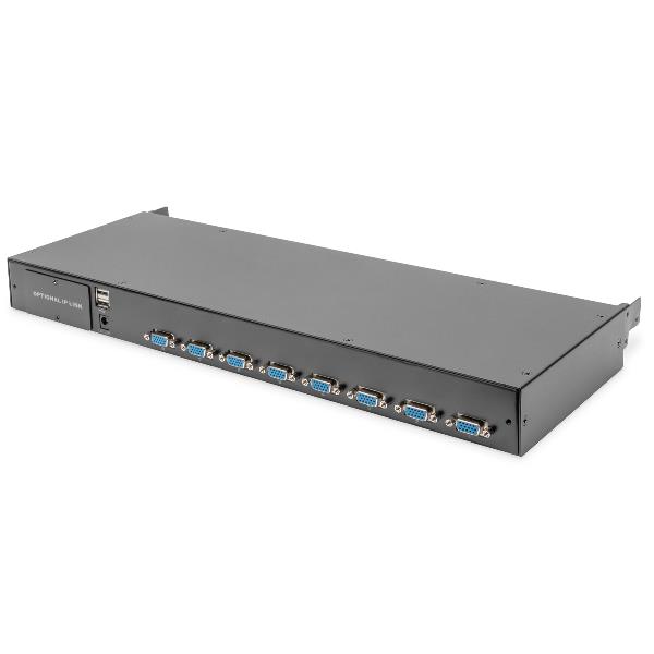 DIGITUS Modulo KVM, 8 porte per console KVM modularizzata
