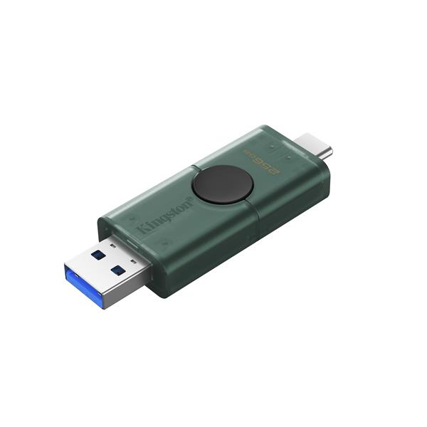 DataTraveler DuoG2 256GB USB-A + USB-C 3.2 Gen 1 Con doppio cappuccio mobile USB-A/C 12
