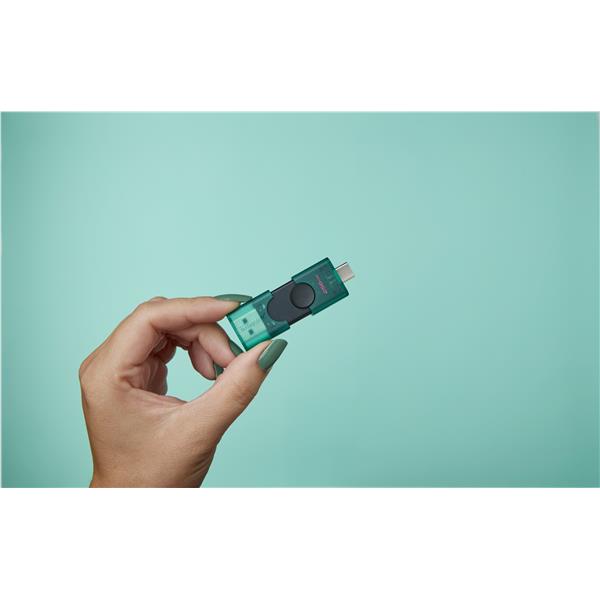 DataTraveler DuoG2 256GB USB-A + USB-C 3.2 Gen 1 Con doppio cappuccio mobile USB-A/C 15