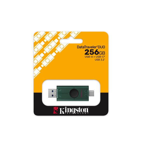 DataTraveler DuoG2 256GB USB-A + USB-C 3.2 Gen 1 Con doppio cappuccio mobile USB-A/C 7