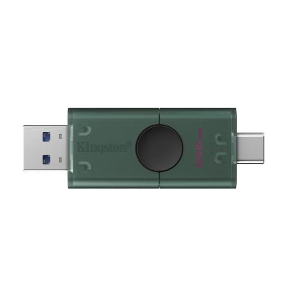 DataTraveler DuoG2 256GB USB-A + USB-C 3.2 Gen 1 Con doppio cappuccio mobile USB-A/C 9