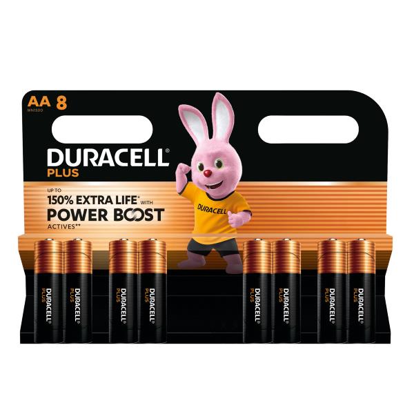 DURACELL DURACELL PLUS POWERBOOST STILO AA CONF.8