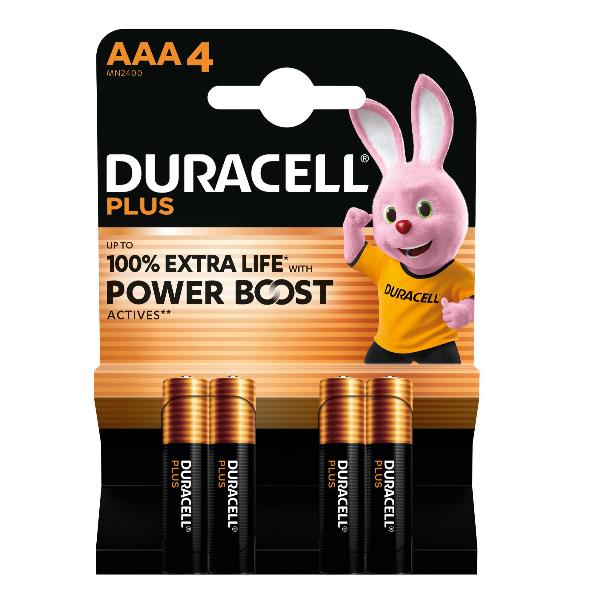 DURACELL DURACELL PLUS POWERBOOST AAA 2400 CONF.4