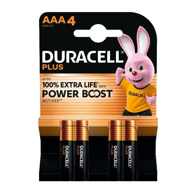 DURACELL PLUS POWERBOOST AAA 2400 CONF.4 2