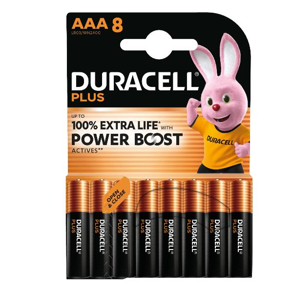 DURACELL DURACELL PLUS POWERBOOST MINISTILO AAA CONF.8