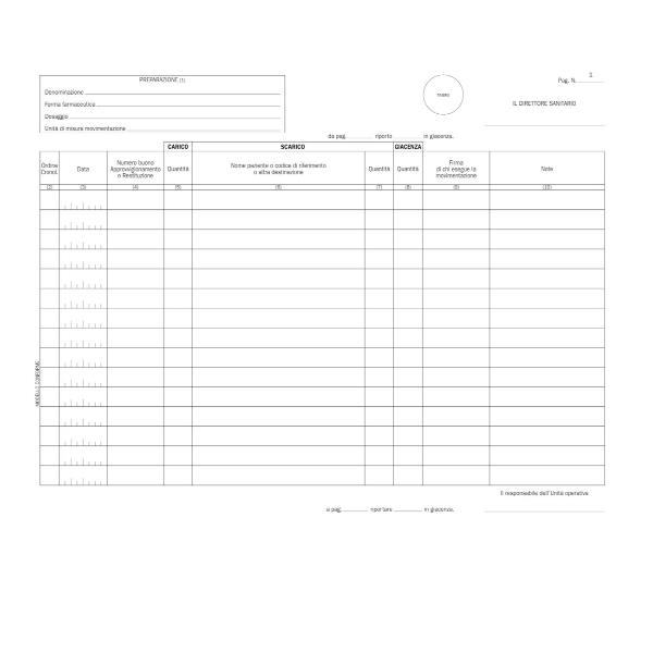 DATA UFFICIO REG.CARICO/SCARICO STUPEFACENTI