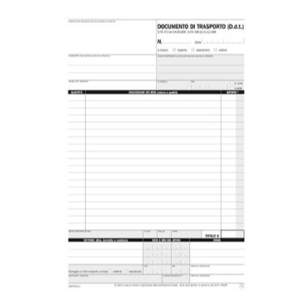 DATA UFFICIO Documento di trasporto