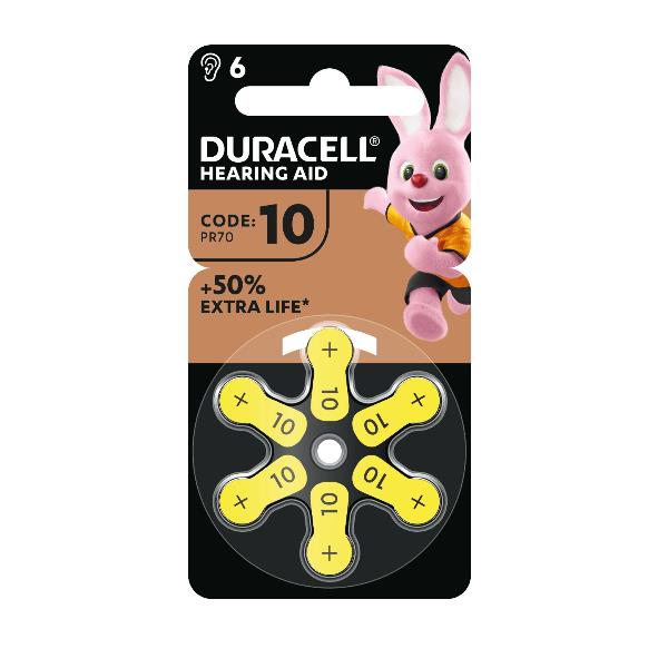 DURACELL EasyTab Batterie Acustiche Gialle
