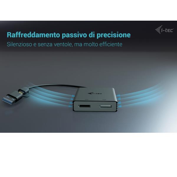 Adattatore Video Universale USB-A/USB-C a Doppio Monitor Display Port 4K (2xDP) 4
