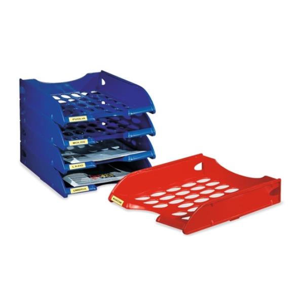 FELLOWES LEONARDI VASCHETTA PORTACORRISPONDENZA FORATA - ROSSO