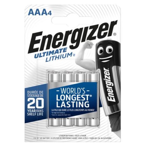Energizer ENERGIZER - Batterie al litio Ultimate Lithium AAA conf.4