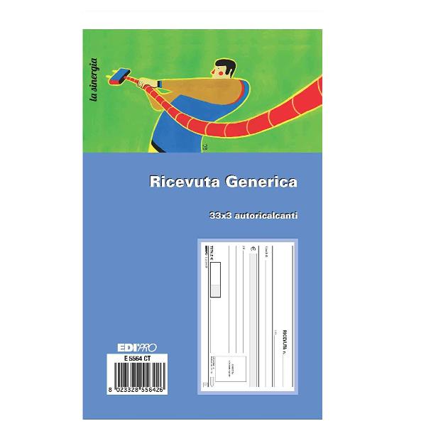 EDIPRO CF10BLOCCO RICEVUTA GEN33X3 RIC