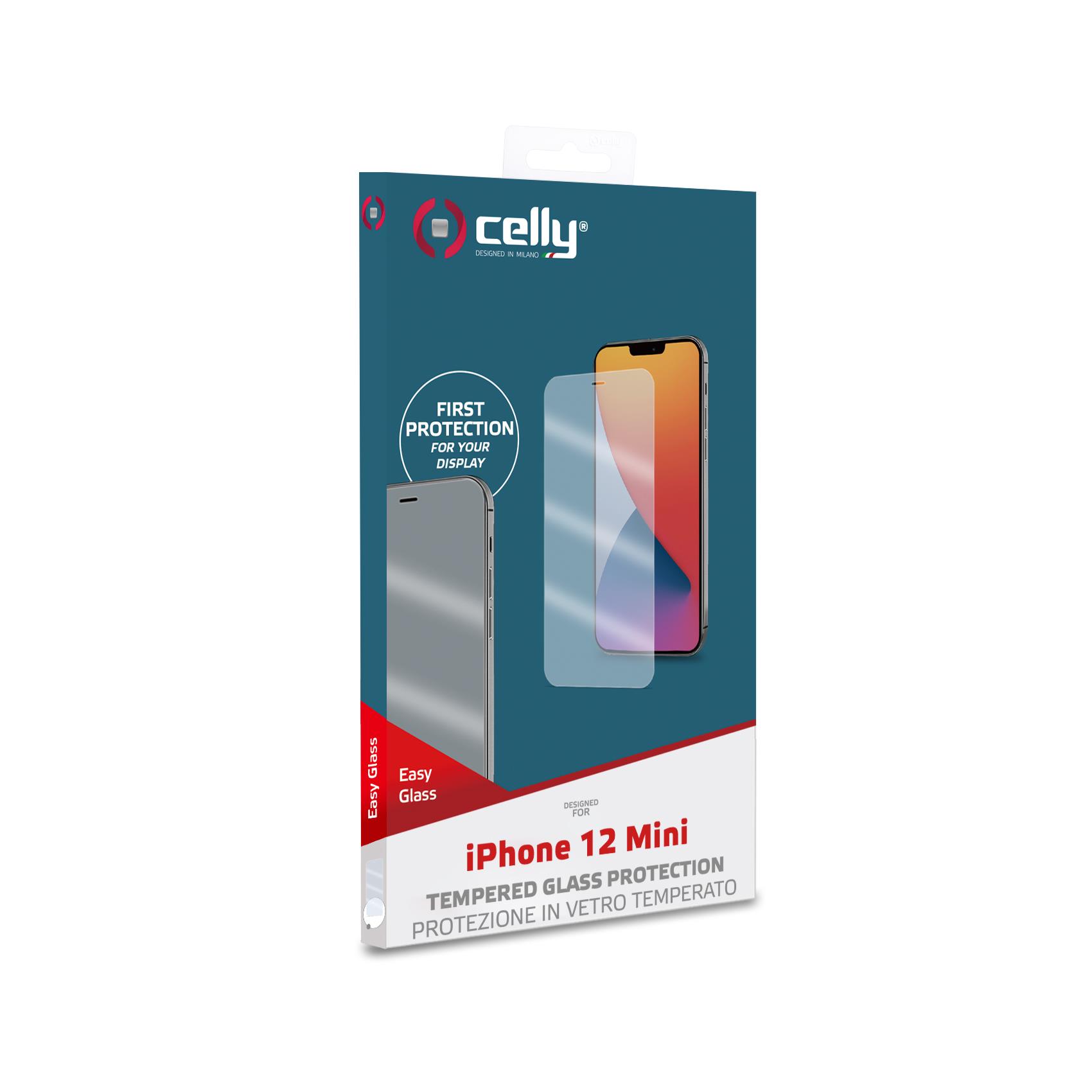 EASY - Vetro 9H con spessore 0.3 mm compatibile con Apple iPhone 12 Mini 4