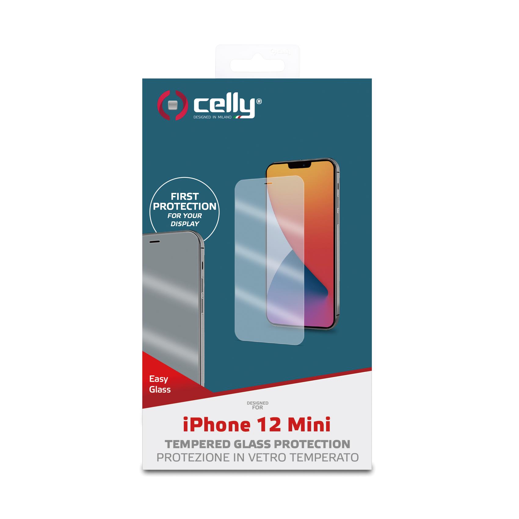EASY - Vetro 9H con spessore 0.3 mm compatibile con Apple iPhone 12 Mini 5