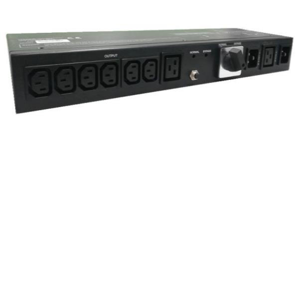 PDU 16A 6+1 PRESE C13+C19 CON DOPPIO INGRESSO BYPASS MANUALE 2