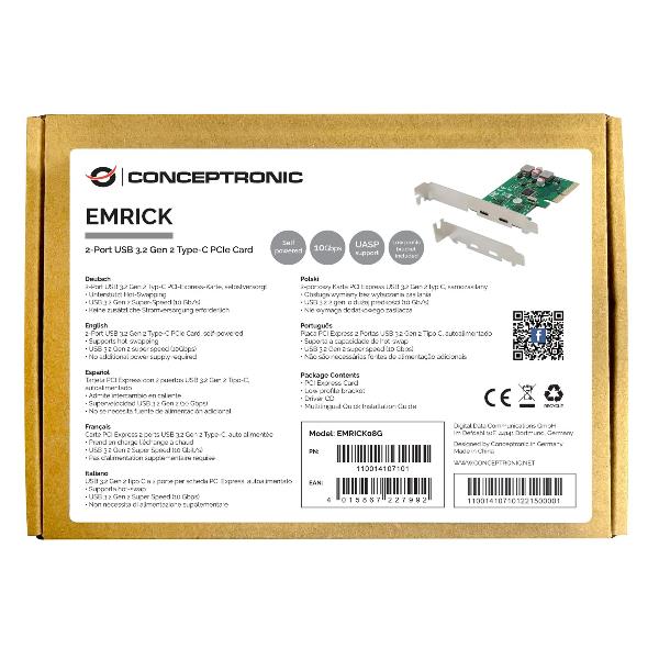 SCHEDA PCI EXPRESS 2 PORTE USB 3.2 Gen 2 Type-C, autoalimentata 3