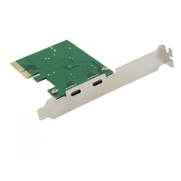 SCHEDA PCI EXPRESS 2 PORTE USB 3.2 Gen 2 Type-C, autoalimentata 5
