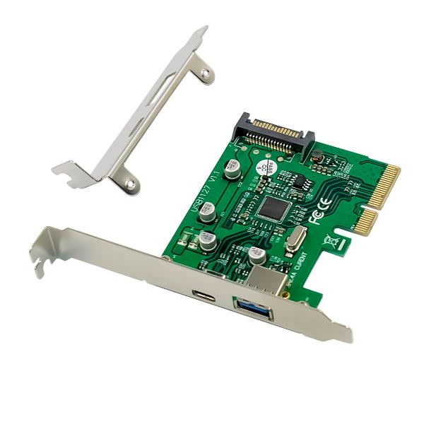 CONCEPTRONIC SCHEDA PCI EXPRESS USB 3.2 Gen 2, 1 porta USB-C + 1 porta USB-A
