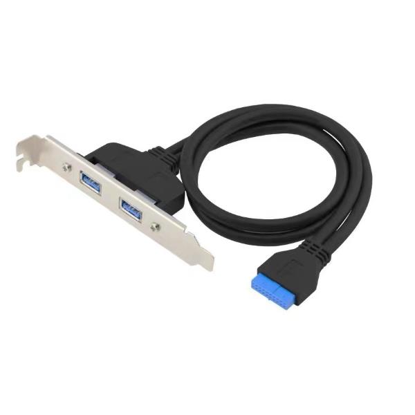 CONCEPTRONIC ADATTATORE da 19 pin femmina a doppio USB-A femmina USB 3.0, USB 3.2 Gen 1 5Gbit/s