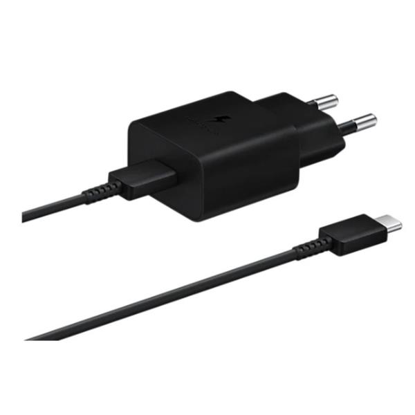 SAMSUNG CELLULARI CHARGER 15W TYPEC BLACK CON CAVO