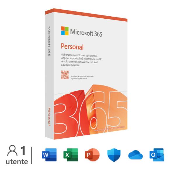 MICROSOFT M365 Personal Italian EuroZone Subscr 1YR Medialess FY25H2