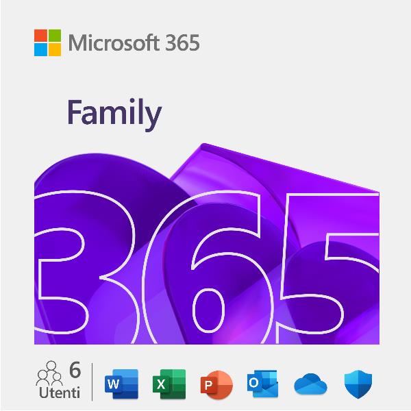 MICROSOFT M365 Family Subscr PK LIC 1YR Online Eurozone ESD