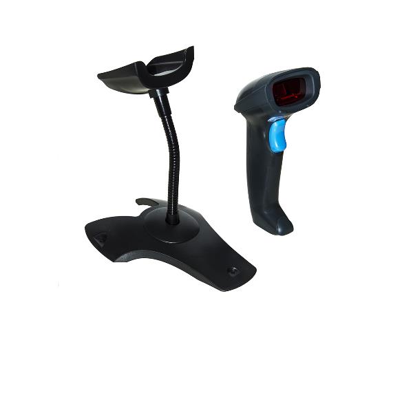 NEO LETTORE CODICI A BARRE LASER WIRELESS CON RICEVITORE USB E SUPPORTO