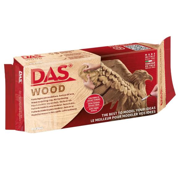 DAS WOOD-PASTA DA MODELLARE CON FIBRE DI LEGNO-350 G 5