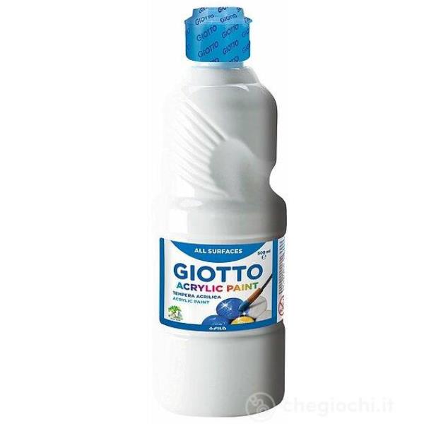 FLACONE 500ML TEMPERA ACRILICA BIANCO 2
