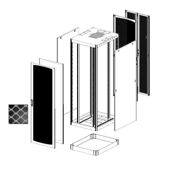 TECNOSTEEL RACK 42U 800X1000X2057