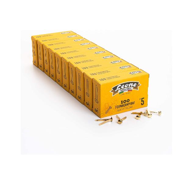 LEONE DELLERA Fermacampioni ottonati N°5
