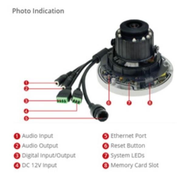 LEVELONE FCS-3307 - TELECAMERA IP HUBBLE DOME FISSA 5MP, POE 802.3af, Audio 2-vie, IP68, IK10 2