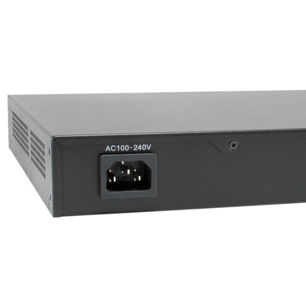 LEVELONE FGP-2831 - SWITCH 28-PORTE FAST ETHERNET POE 390W - 24x PoE + 2x Gigabit RJ45 + 2x Gigabit SFP 4