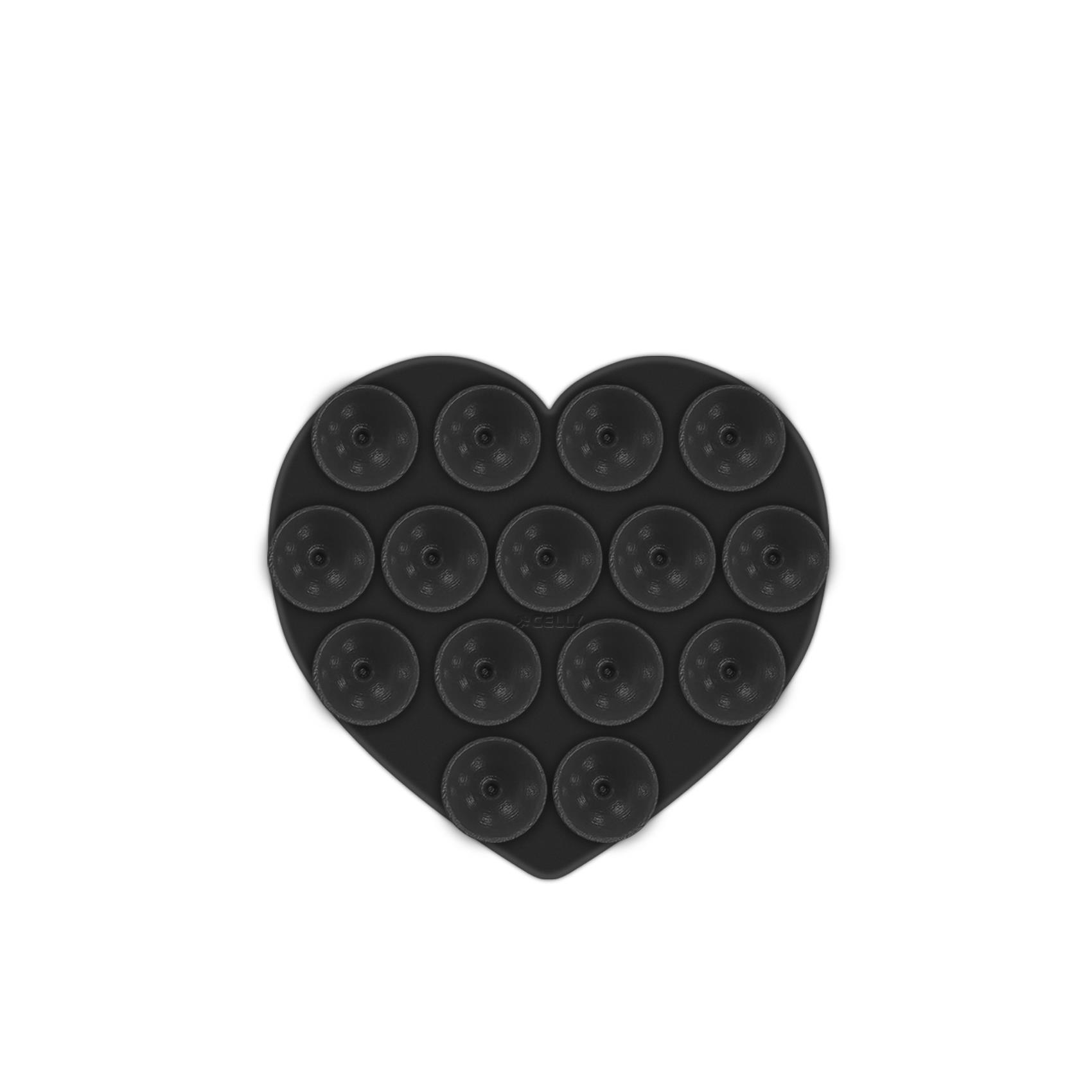 FIXHEART - Ventosa d applicare sul retro dello smartphone, utilizzo video e selfie, materiale silicone, tenuta forte, forma di cuore 2