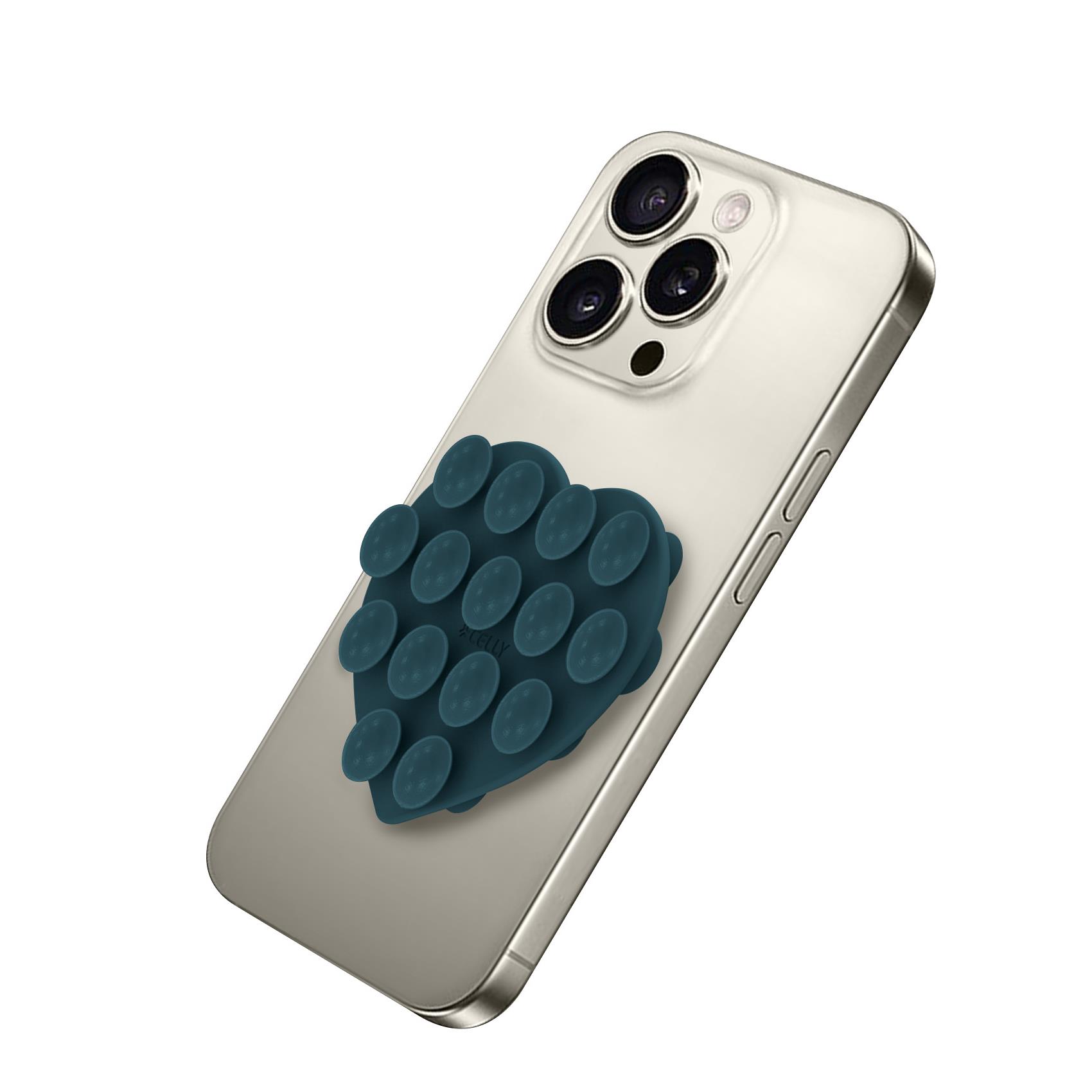 FIXHEART - Ventosa d applicare sul retro dello smartphone, utilizzo video e selfie, materiale silicone, tenuta forte, forma di cuore 2