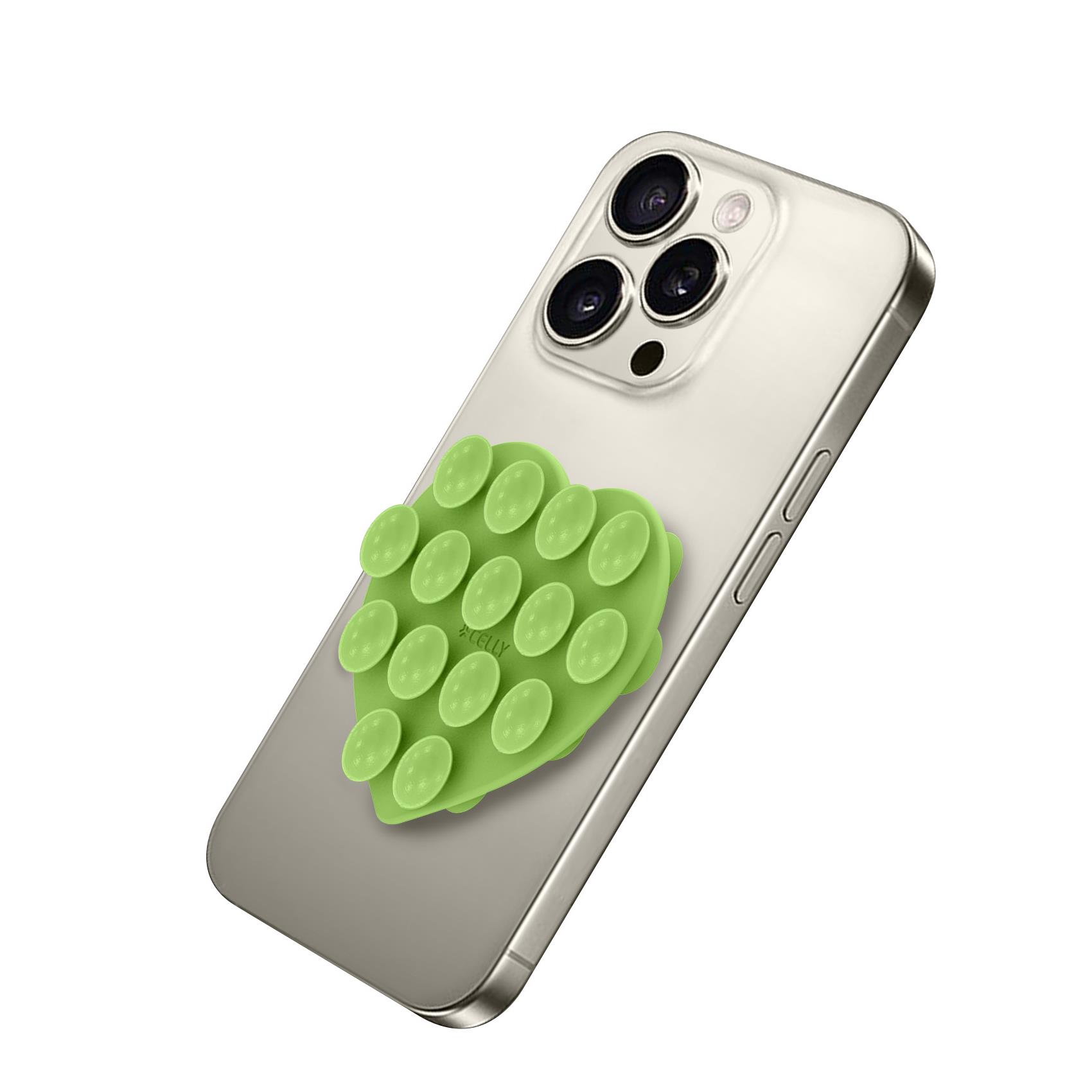 FIXHEART - Ventosa d applicare sul retro dello smartphone, utilizzo video e selfie, materiale silicone, tenuta forte, forma di cuore 2