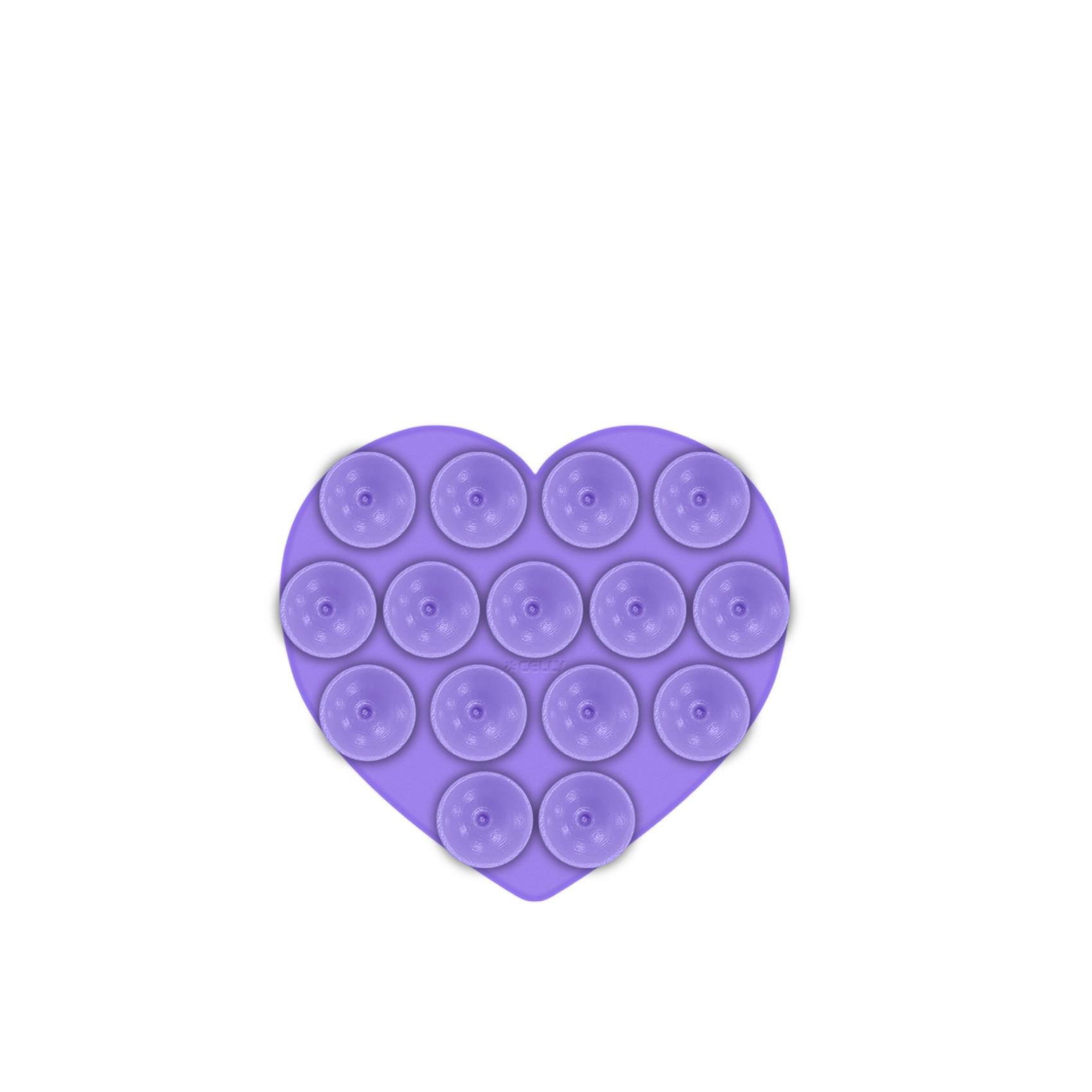 FIXHEART - Ventosa d applicare sul retro dello smartphone, utilizzo video e selfie, materiale silicone, tenuta forte, forma di cuore 2