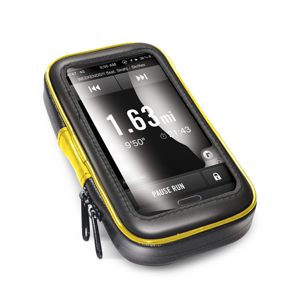CELLY FLEXBIKE - Supporto universale per smartphone, utilizzo con manubri tubolari di bici e ebike, custodia impermeabile, compatibile con smartphone fino a 6.2" dimensione display